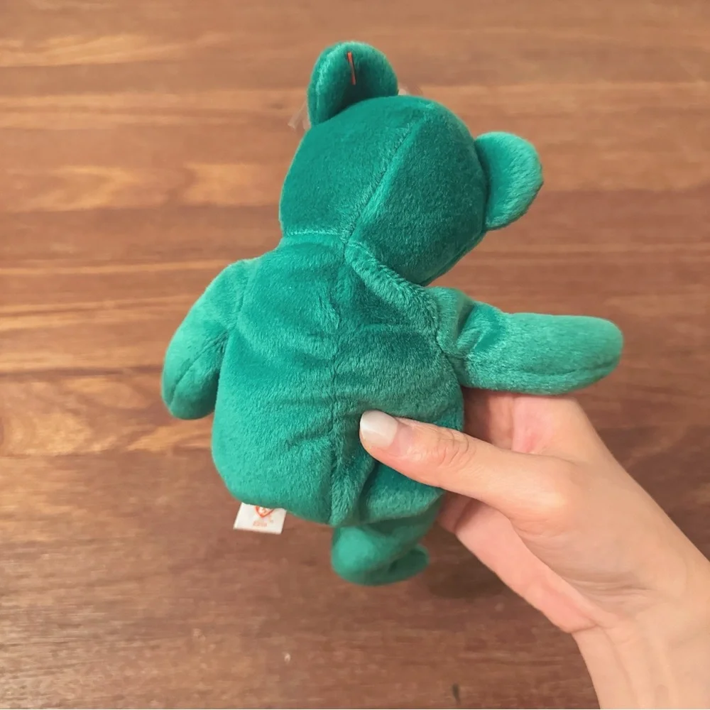 Ty Beanie Baby “Erin” the Irish Bear 1997 – 5th Gen Hang Tag – PE Pellets KR Tag